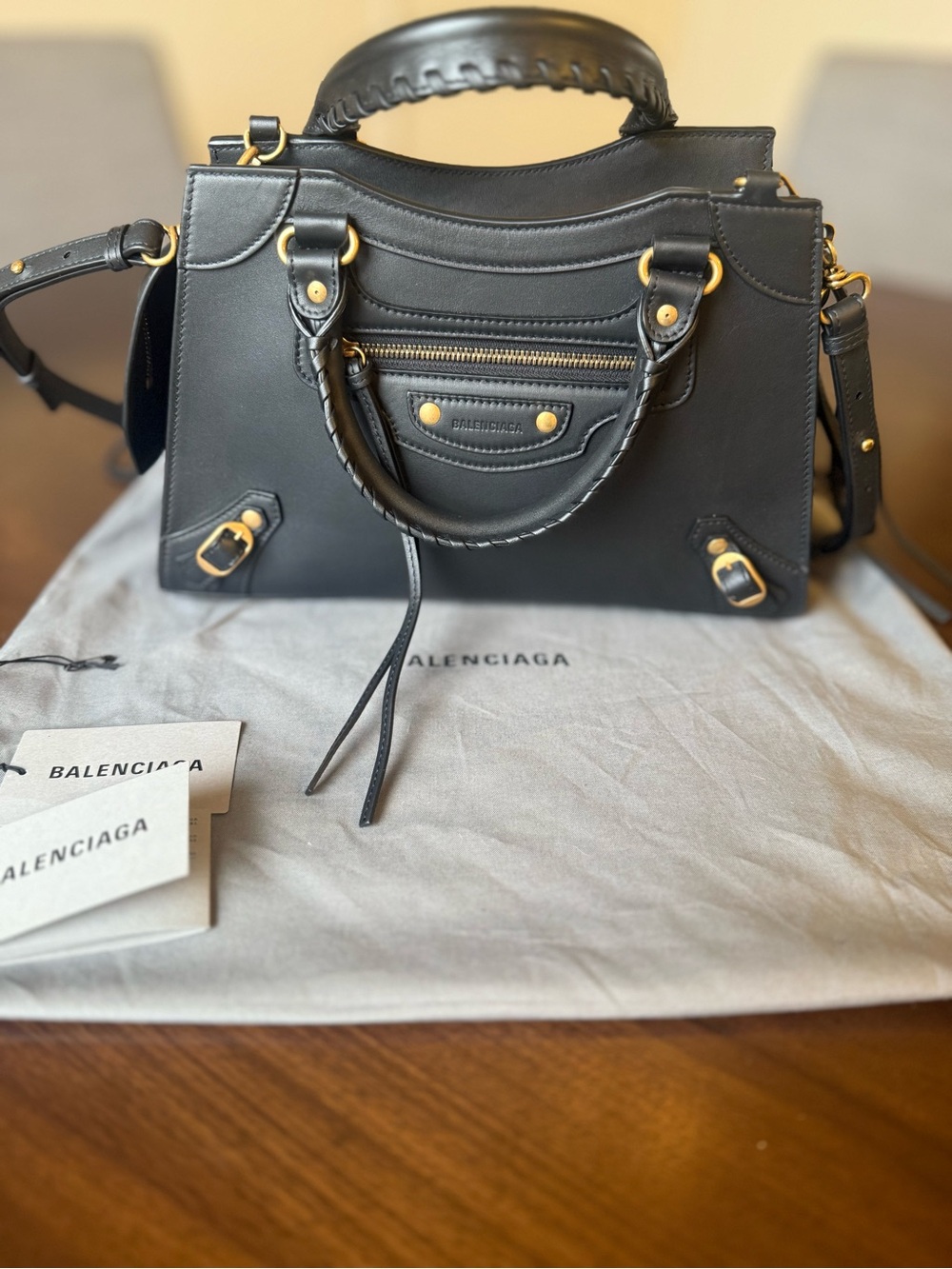 NEW Balenciaga City Neo Bag Smooth Leather